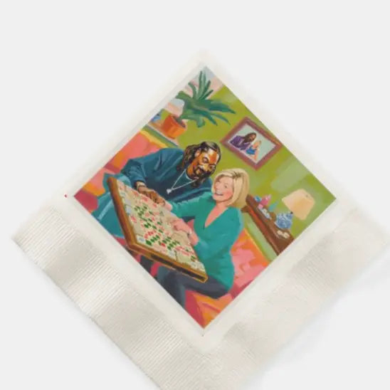 Mahjong Snoop Martha Napkins Set of 12