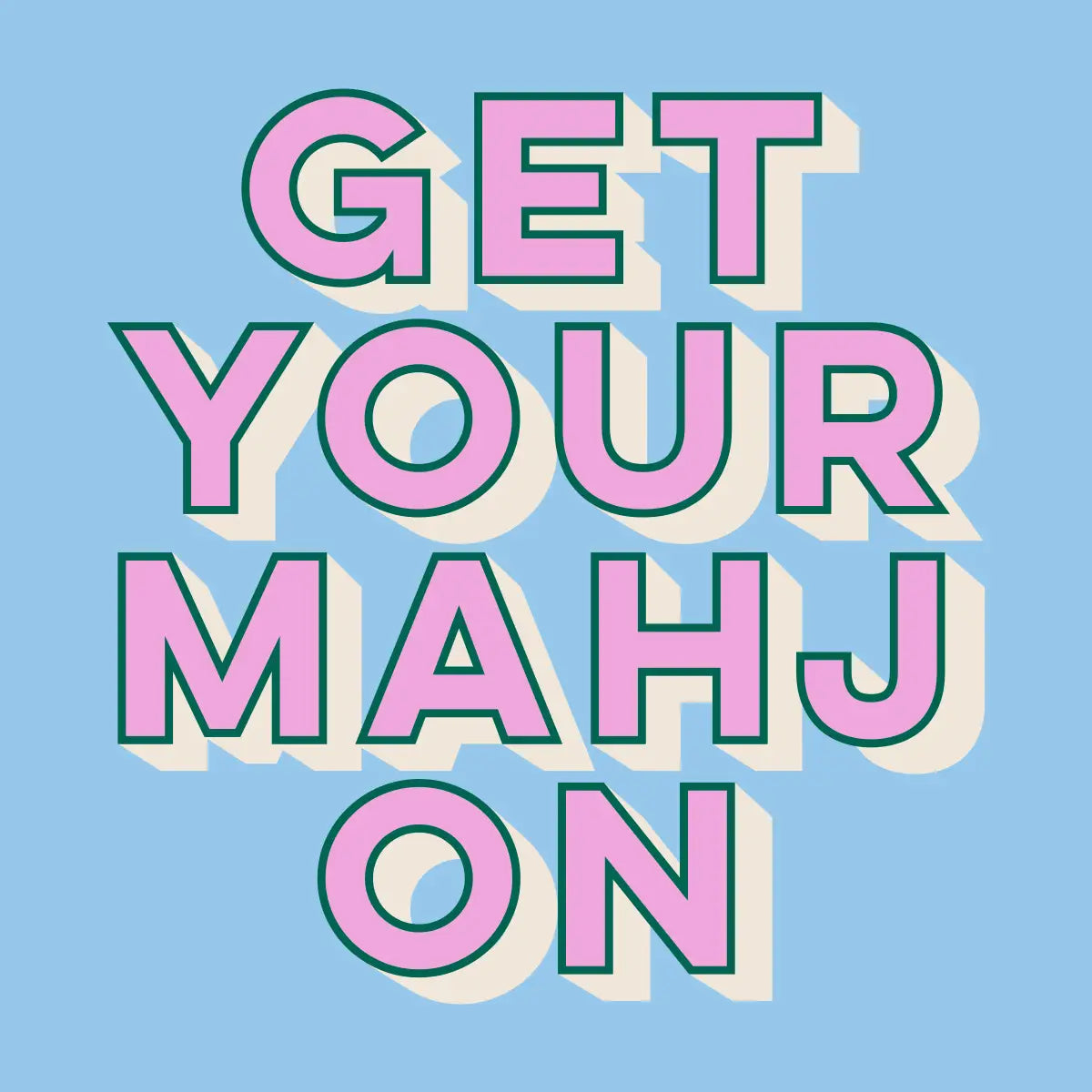 Mahjong Cocktail Funny Napkins | Get Your Mahj On - 20ct