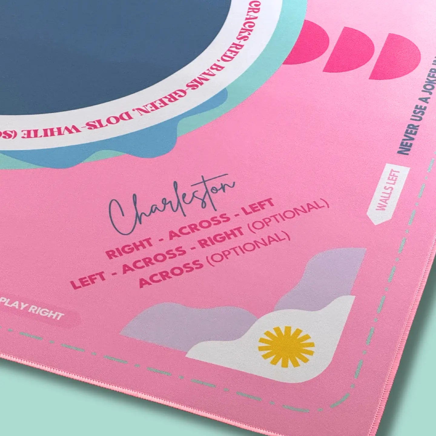 Magnolia Mahjong Neoprene Charleston Learning Mat