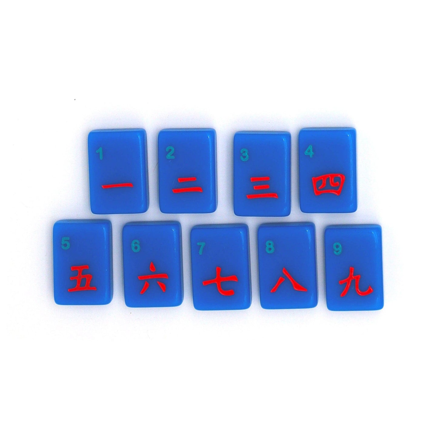 Royal Blue Island Mahjong Tiles