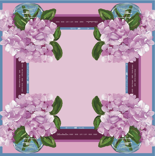 Pink Hydrangea Mahjong Mat