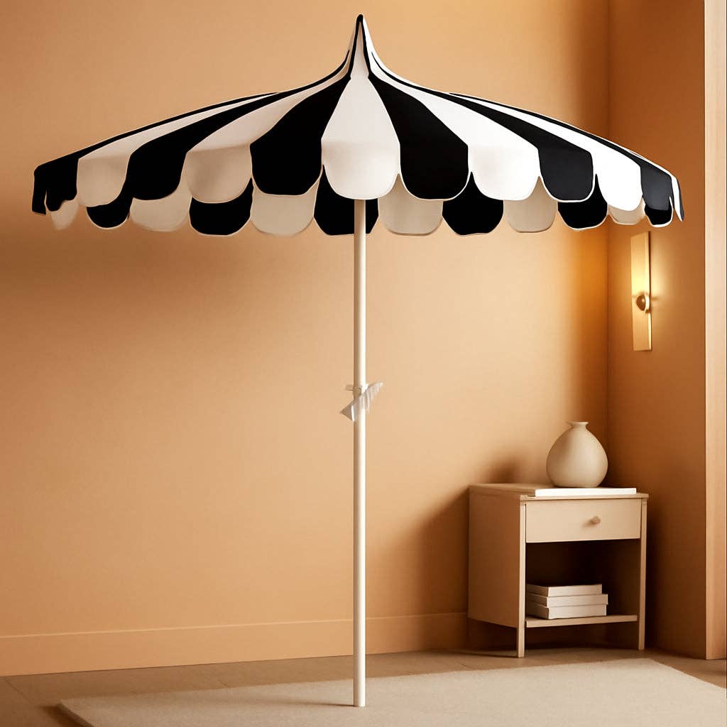 Eight Foot Pagoda Patio Umbrella With UV Protection
