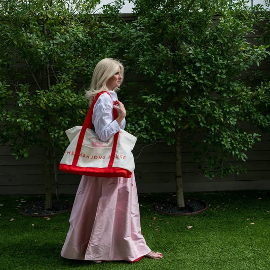 Canvas Carry-All Tote, Red