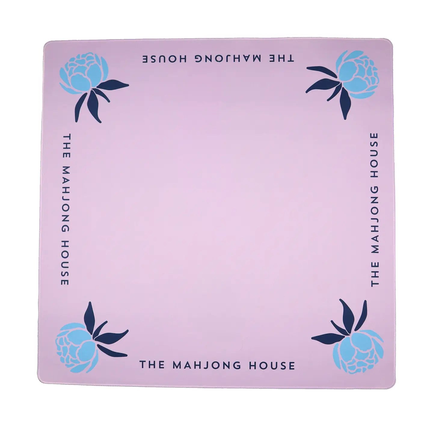 Blue Peony Mahjong Mat
