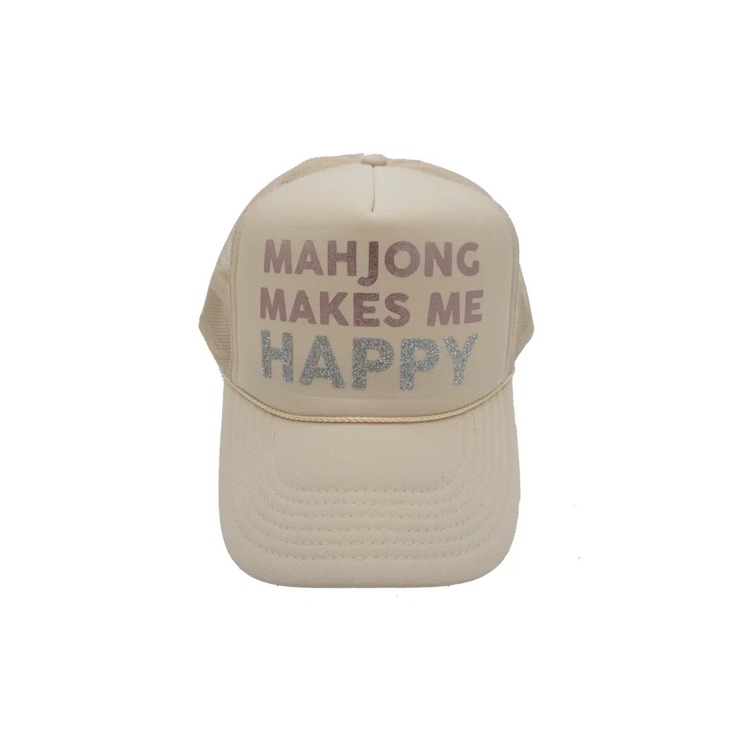 Mahjong Makes Me Happy Trucker Hat-