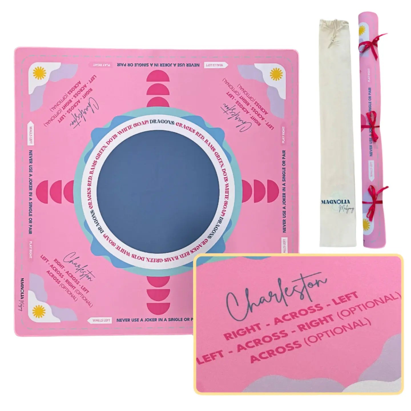 Magnolia Mahjong Neoprene Charleston Learning Mat