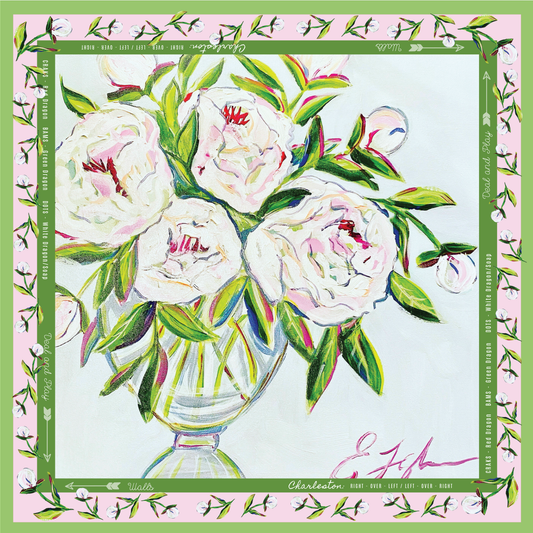 Peony Mahjong Mat
