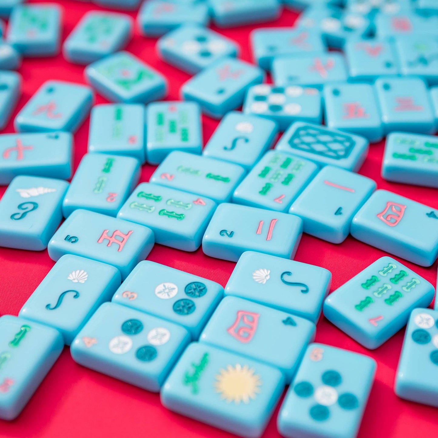 Blue Island Mahjong Tiles